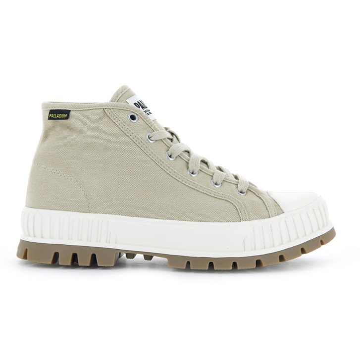 Baskets Palladium Pallashock Mid OG High Tops Femme Vert Clair | FR GNK874M